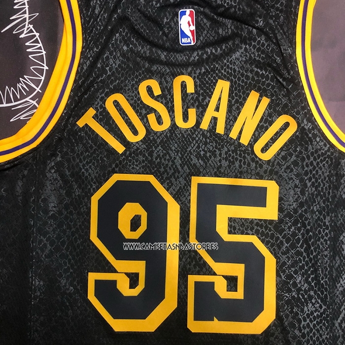 Juan Toscano-Anderson NO 95 Camiseta Los Angeles Lakers Mamba 2021-22 Negro